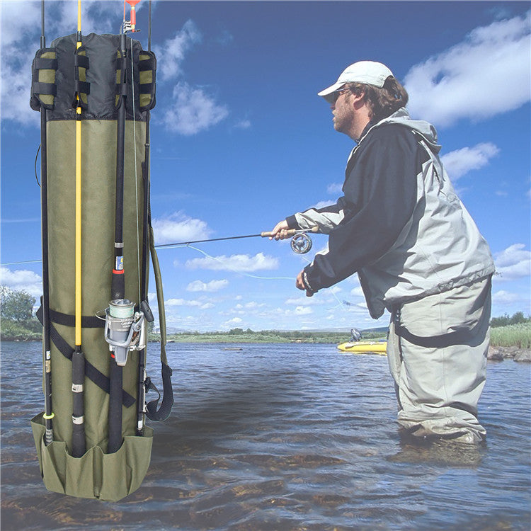 Fishing Rod Fishing Gear Cylindrical Fishing Bag: Your Ultimate Fishing Companion